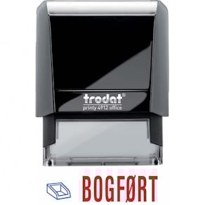 Stempel, Trodat Printy 4912, blå/rød 1 stk