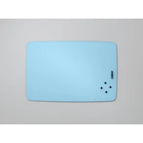 Skrivtavla Glas Flow Isblå, Lintex, 750x750mm