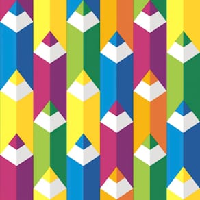 Motivserviette PAPER+DESIGN New Pencils, 33 x 33 cm, Schulbeginn