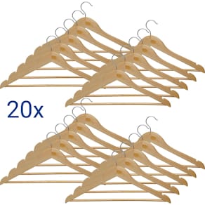Kleerhanger MAUL Mira, uit hout, pak van 20 stuks