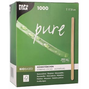 Rörpinne PURE Trä 17,8cm x 5mm 1000/fp