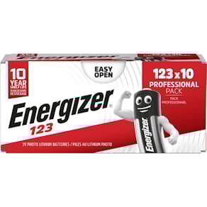 Fotobatterie Energizer CR123A, 10 St, 3V Lithium