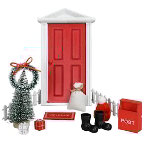 Wichteltürset Noname, 10-teilig, bunt, Sperrholz