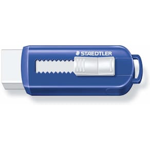 Viskelæder STAEDTLER 525 PS1, skubfunktion, PVC-fri, 12 stk