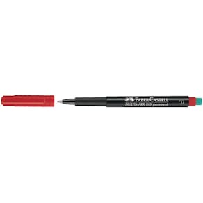 OH-Penna/Märkpenna Faber Castell Röd, fine