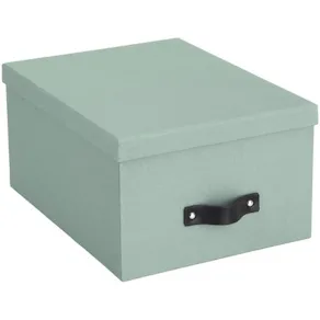 Förvaringsbox m.lock kartong Mint