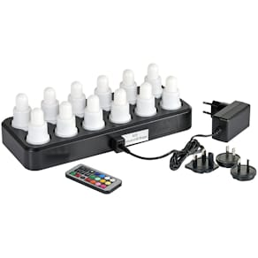 LED-lys Duni hvid plastskal/elektronik, 700x400mm, 12 stk