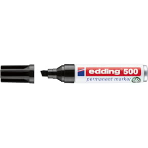 Permanentmarker edding 500, 2–7 mm, schwarz