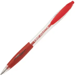 Bläckkulpenna BIC Atlantis Medium Röd, 1.0mm, 12st