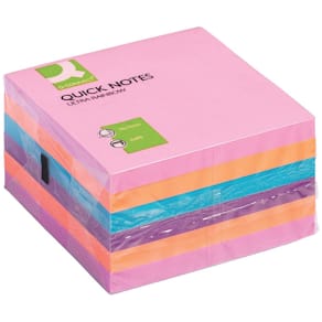 Haftnotizblock Q-Connect XL-Notes Rainbow, 6 St., Ultrafarben