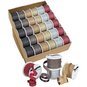 Ringelband Glitter, 10 mm x 10 m, sortiert