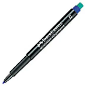 OH-Penna/Märkpenna Faber Castell Blå, medium, 10st