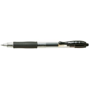 Gelpen Pilot G2 Fine sort, genopfyldelig, 20 stk