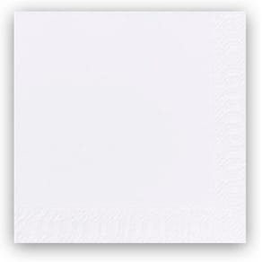 Frokostserviet, Duni, Ecoecho, 2 lag tissue, white 330mmx330mm,