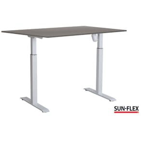 Bord SUN-FLEX II höj/sänk 120x80 vit/grå