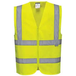 Varselväst PW C375 gul kl 2 2XL
