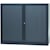 Roldeurkast Bisley, ft 103 x 120 x 43 cm (h x b x d), 2