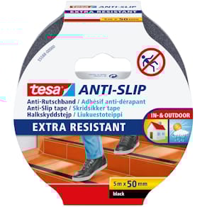Antisliptape Tesa, 5 m x 50 mm, zwart