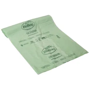 Insatspåse BIOBAG 8L 15my grön 25/rl