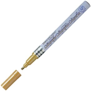 Märkpenna Deco Color Fine Guld, vattenfast