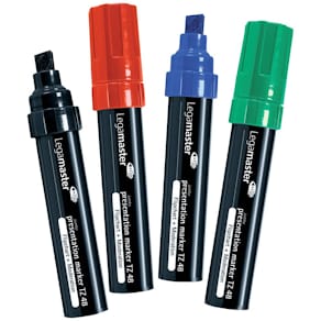 Flipchartmarker Legamaster TZ48, 4–12 mm, 4er Etui, sortiert