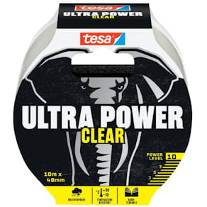 Gewebeband tesa Ultra Power Clear, transparent, 10 m x 48 mm