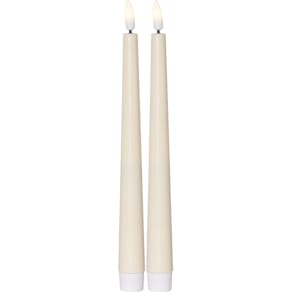 Antikljus STAR T LED Candy 26cm gul 2/fp