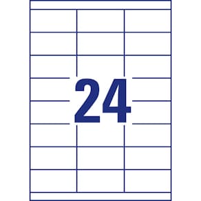 Universaletiketten Avery Zweckform, 70 x 33,8 mm, weiß