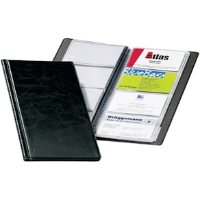 Visitenkartenbuch Durable VISIFIX® 96, 25 x 12 cm, schwarz