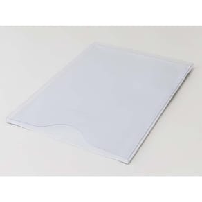 Magnetlomme Mag A3, åben top 1 cm dyb, hvid, 10 stk