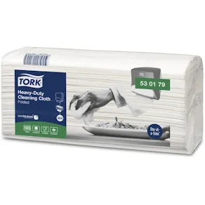 Rengöringsduk TORK W4 Kraftig vit 105/fp