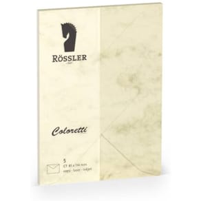 Briefumschläge Rössler Coloretti, C7, 5 St., chamois