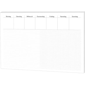 Schreibunterlage RNK Office – Liniert & Kariert, schwarz/weiß