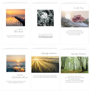 Trauerkarte HANRA, sortiert