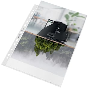 Plastficka Recycled A4, Klar, 0,09mm, 100st
