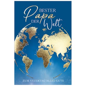 Grußkarte Noname, Vatertag, inkl. Briefumschlag, bunt