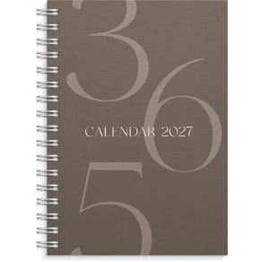 Kalender Weekly A6 Story 2027 brun