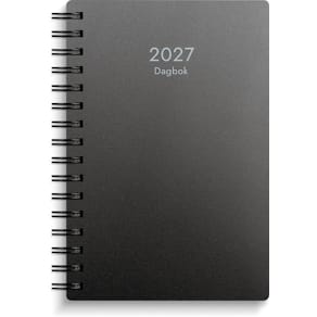 Dagbok 2027 PP-plast svart