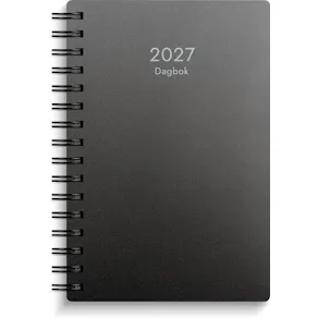 Dagbok 2027 PP-plast svart