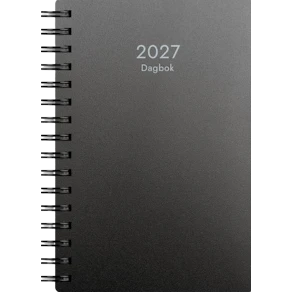 Dagbok 2027 PP-plast svart