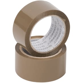 Packband Q-CONNECT, 38 mm x 66 m, braun