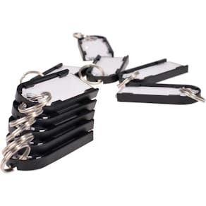 Sleutelhanger Pavo Magnettag, pak van 10 stuks, zwart