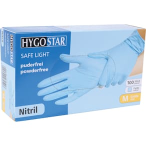 Nitrilhandschuhe HYGOSTAR Safe Light, puderfrei, 8
