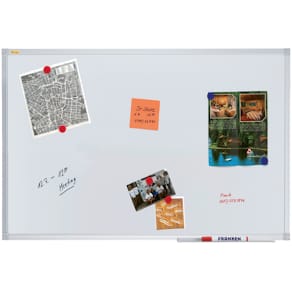 Schreibtafel FRANKEN X-tra!Line Stahl, 90x60 cm, weiß