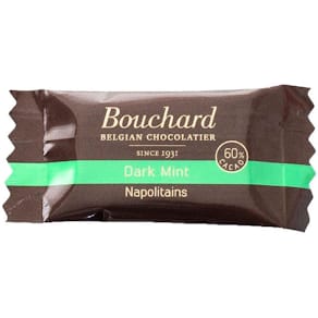 Chokolade Bouchard mint, i flowpack, 1 kg