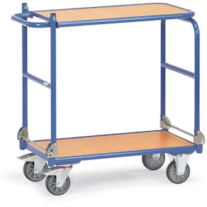 Tischwagen Fetra, mit 2 Klappen, blau