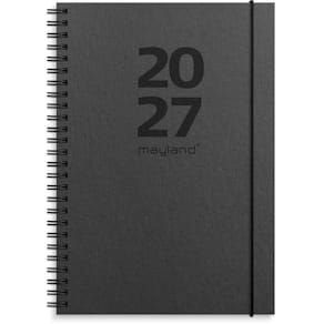 Ugekalender Mayland 2027, 159x211 mm, sort, FSC Mix