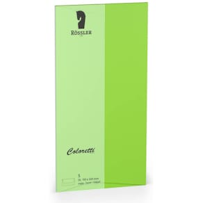 Briefumschlag Rössler Coloretti, DL, hellgrün, 5 St.