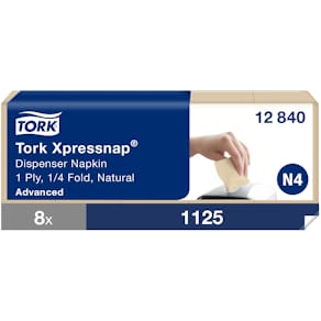 Dispenserservett Tork Xpressnap® N4 9000/kartong natur