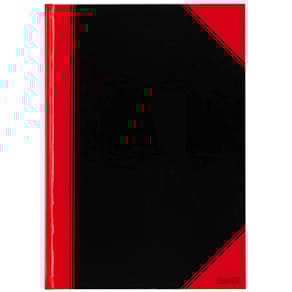 Chinakladde Bantex A5, 96 Blatt, blanko, schwarz/rot